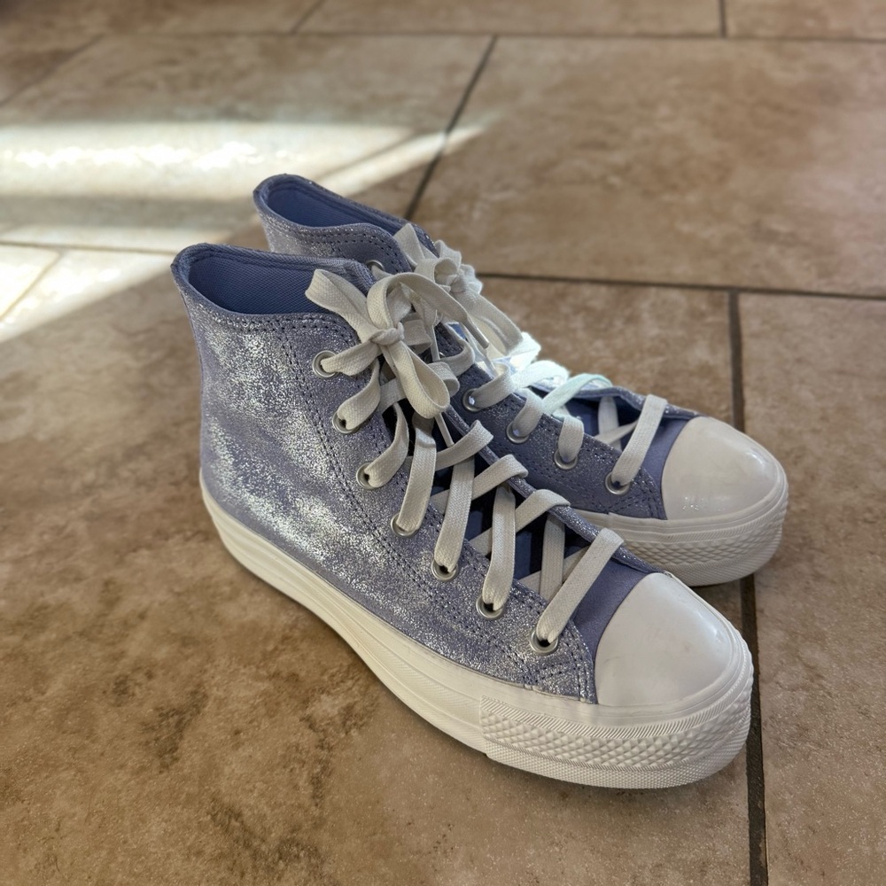 Converse Light Blue High-Top Sneakers